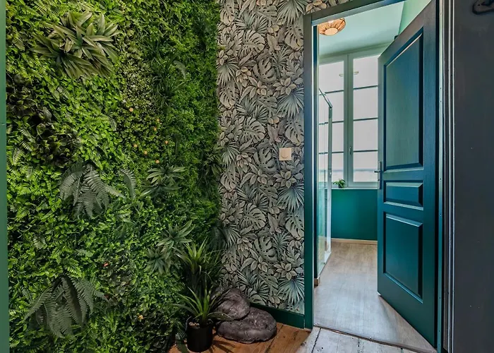 Appartement Jungle - Libourne Centre - 4 pers - Sauna - Netflix